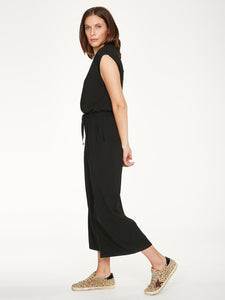 Thought Colonel Bamboo V-Neck Dashka Jumpsuit - Black