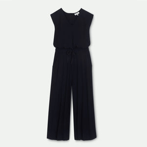 Thought Colonel Bamboo V-Neck Dashka Jumpsuit - Black