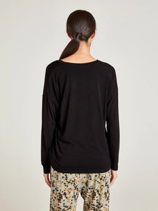 Thought Eliza Seacell Long Sleeve Top - Black