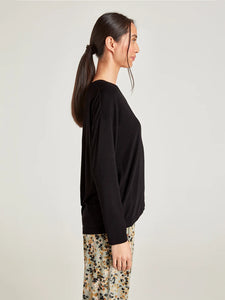Thought Eliza Seacell Long Sleeve Top - Black