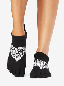 ToeSox Grip Full Toe Low Rise Blooming Love