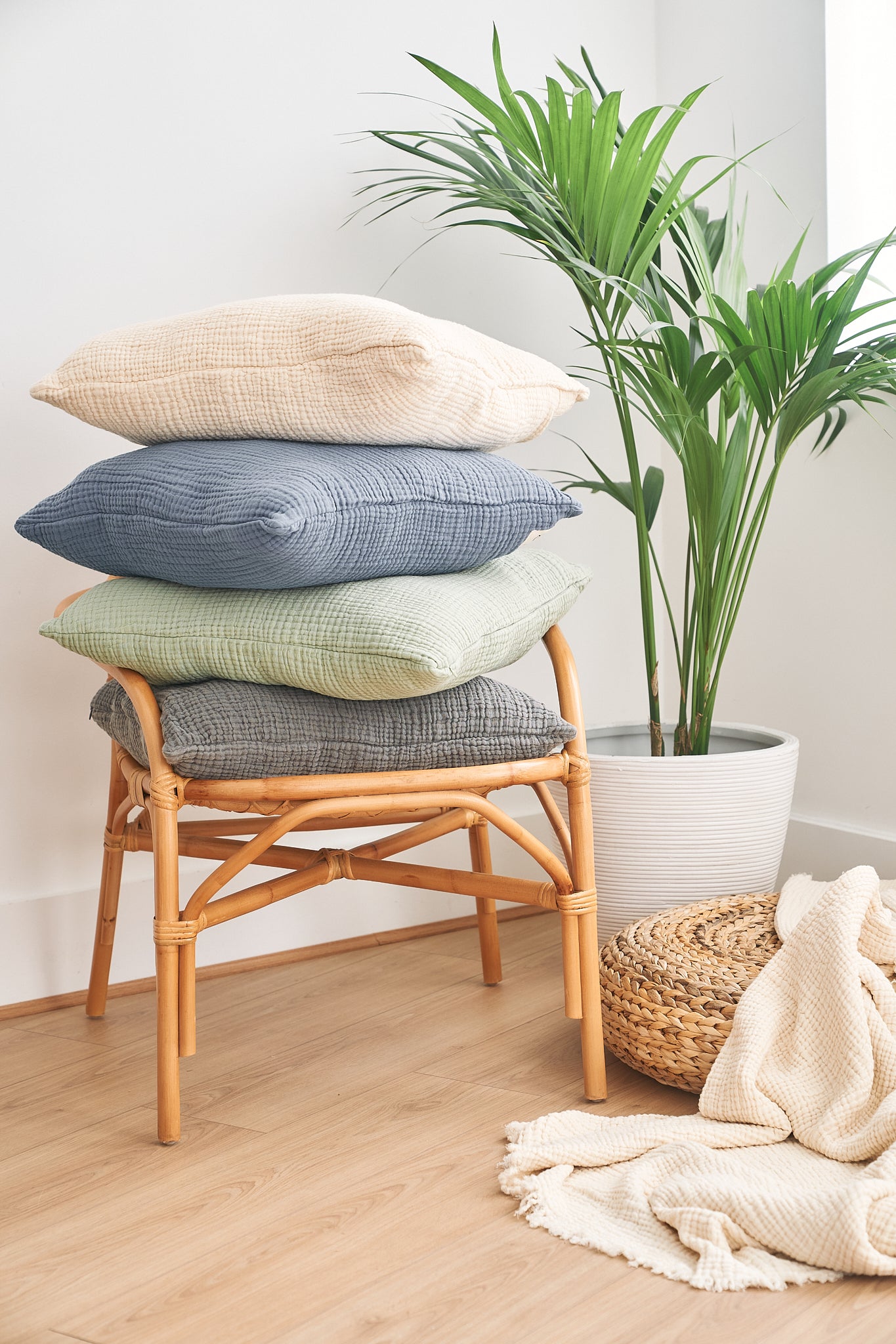 Yogamatters Luxe Organic Cotton Muslin Cushion Cover Only