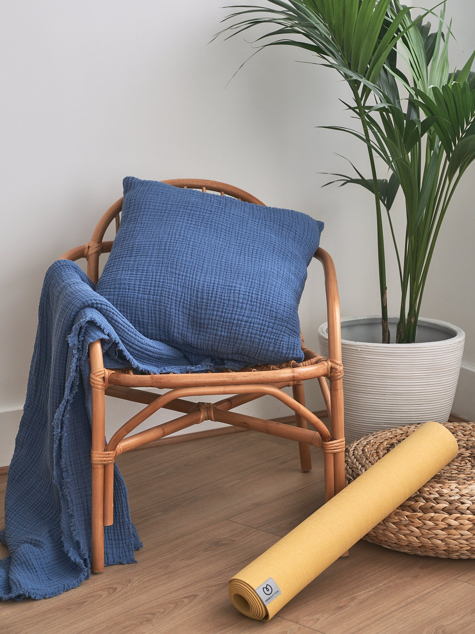 Yogamatters Luxe Organic Cotton Muslin Cushion Cover