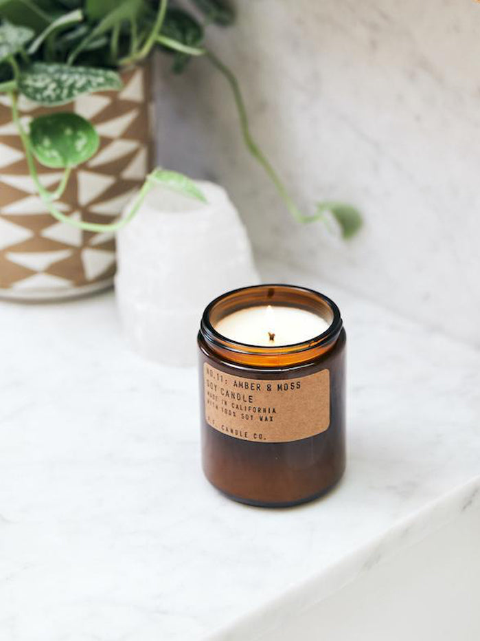 P.F. Candle Co 7.2oz Soy Candle - Amber & Moss