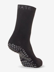 Base 33 Grip Crew Sock - Black