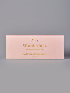 Aery Fernweh Collection Wanderlust Votive Candle Gift Set of 3