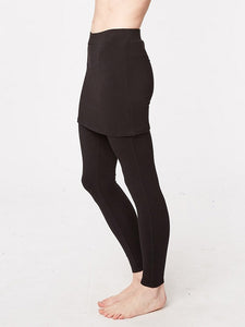 Thought Essential Bamboo Skirted Leggings - Black