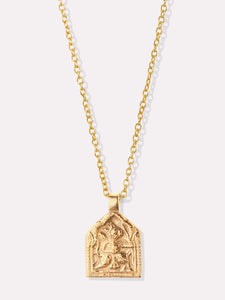 Goddess Charms God of Success Pendant Necklace - Gold
