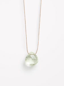 Wanderlust Life Fine Cord Necklace - Mint Green Amethyst