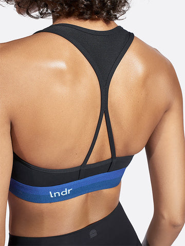 LNDR Workout Bra - Black True Blue