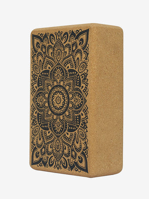 Yoga-Mad Brique De Yoga En Liège Naturel – Support Écologique 23×12×7,5 Cm Pour Postures Assises & Debout