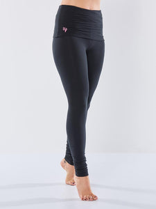 Shaktified yoga leggings Charcoal - Urban Goddess